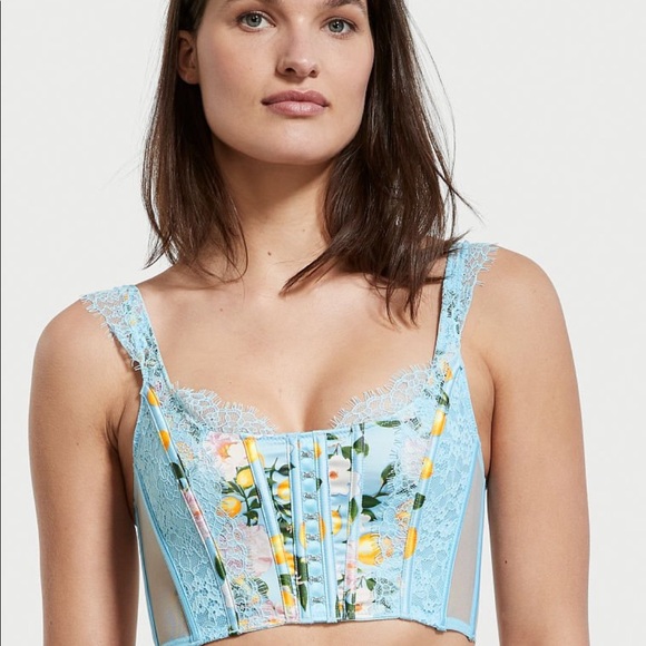 Victorias Secret Unlined Lace-Up Corset Top - Picture 3 of 6